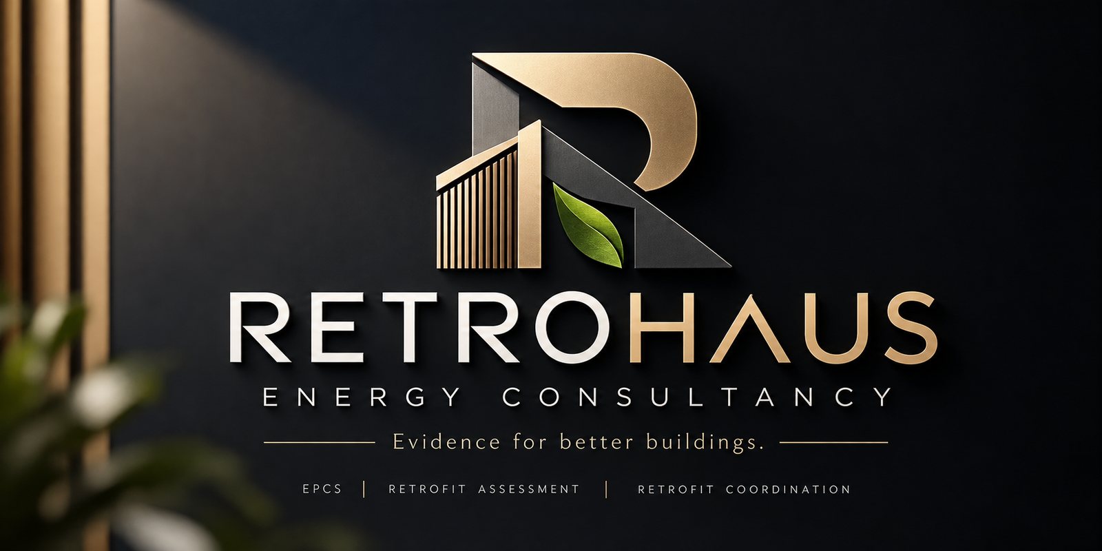 The Retrohaus Energy Consultancy logo with the line: Evidence for better buildings